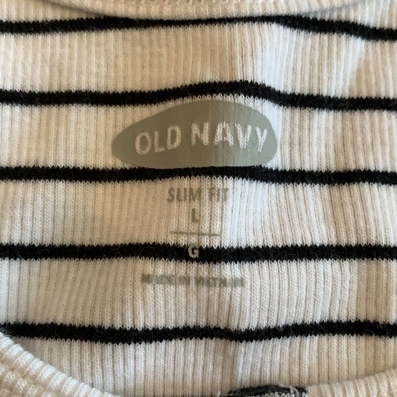 Old Navy striped button down tank top - Size Large - Picture 3 of 5